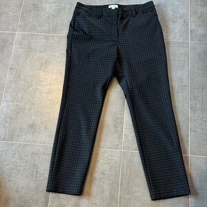 Calvin Klein Dark Gray Patterned Pants